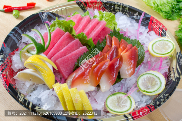 金槍魚北極貝刺身拼盤