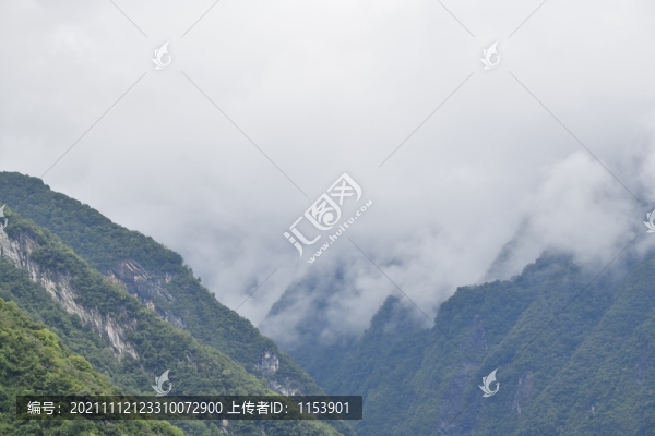 山中晨霧