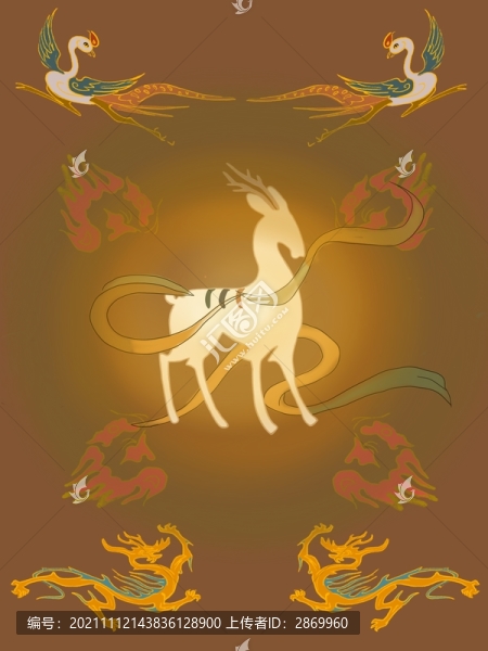 古風(fēng)手繪敦煌系列插畫