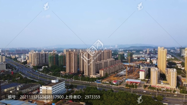 航拍江西吉安縣商品房