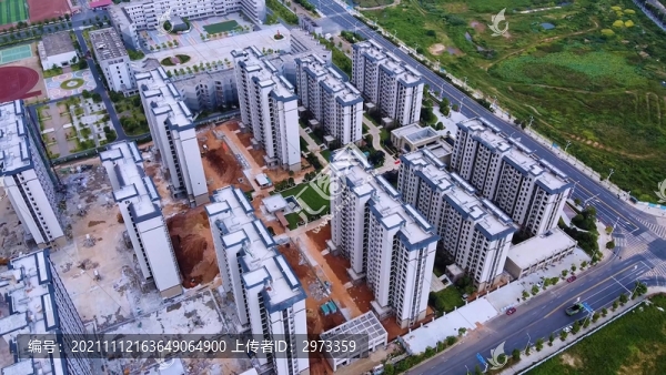 航拍江西省吉安縣商品房