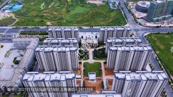 航拍江西省吉安縣商品房