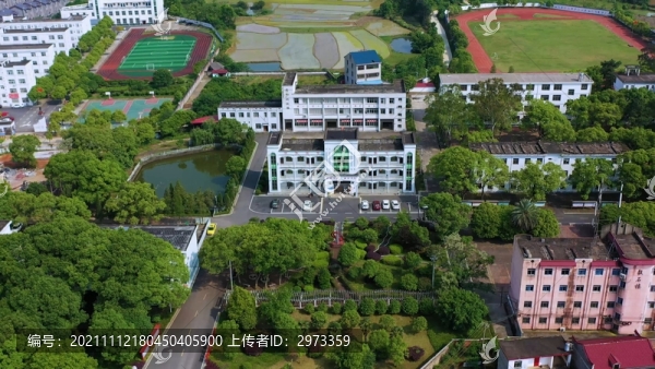 航拍江西省吉安縣永和中學(xué)