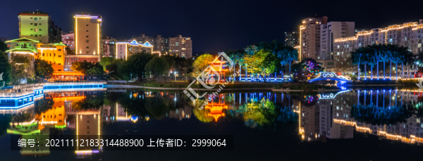 廣西梧州市潘塘公園夜景