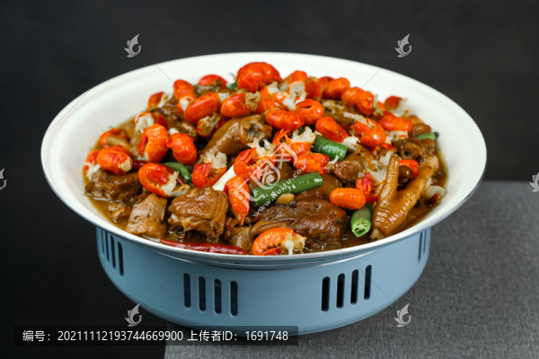 蝦尾鮮炒雞