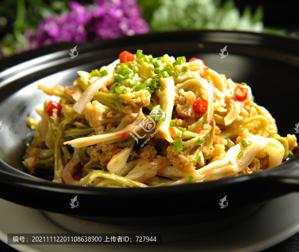 砂煲干菜花