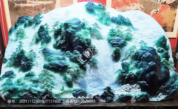 玉雕假山