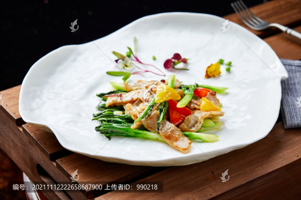 芥蘭爽肉