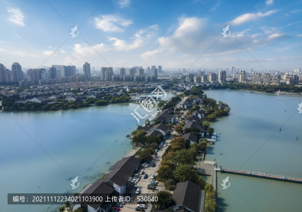 航拍蘇州城市風光