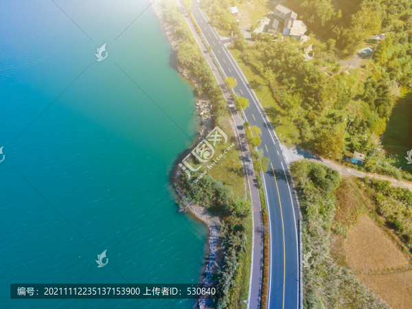 航拍盤山公路