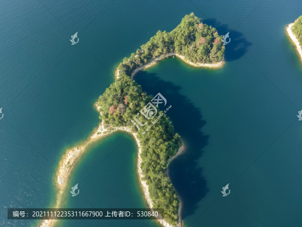 航拍杭州千島湖自然風(fēng)光