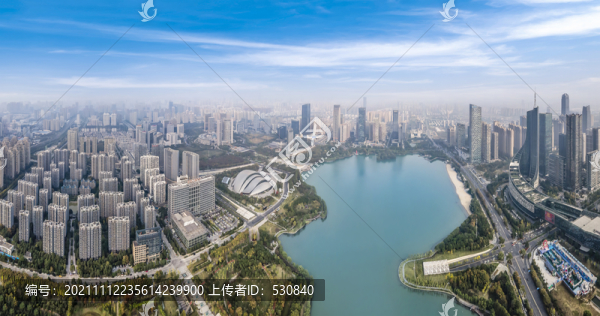 航拍合肥城市風(fēng)光