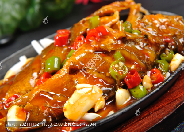 鐵板香辣黃魚(yú)