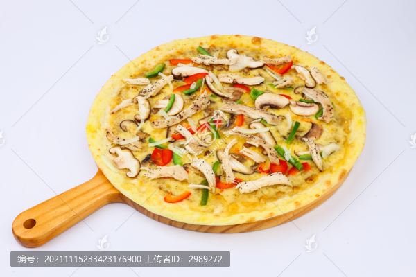 黑松露手撕雞肉披薩