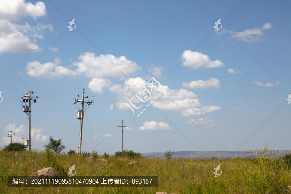 中國張家口市張北縣夏末草原風(fēng)光