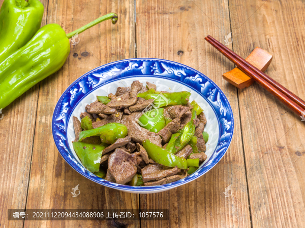 小炒豬肝美食菜品