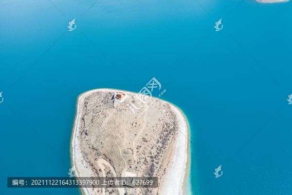 航拍羊湖