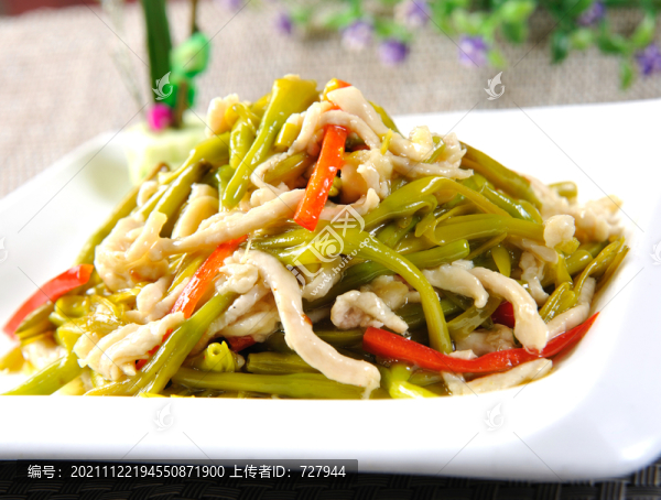 黃花菜炒肉絲