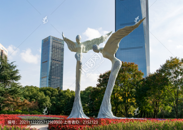 上海陸家嘴中心綠地雕塑