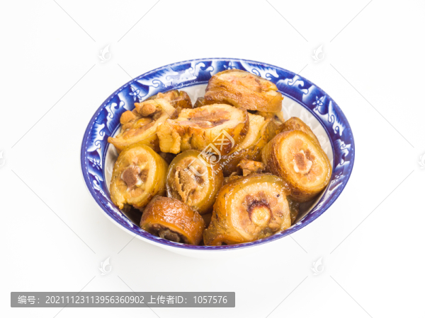 川味鹵豬尾巴白底
