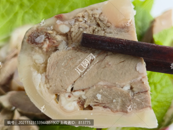 綠葉筷子羊肉