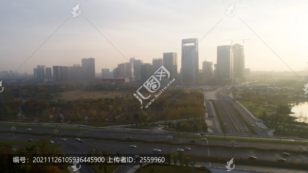 晨曦中的天府新區(qū)