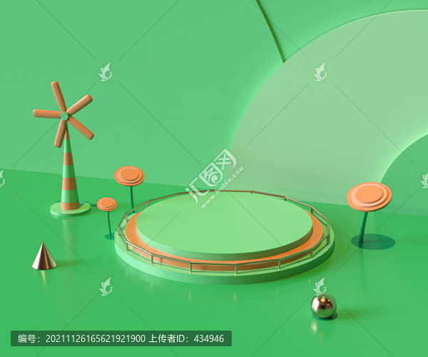 3D海報(bào)背景展臺(tái)