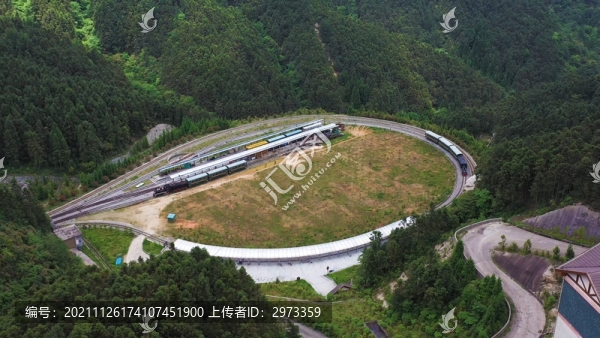 明月山風(fēng)景區(qū)小火車圓形站臺