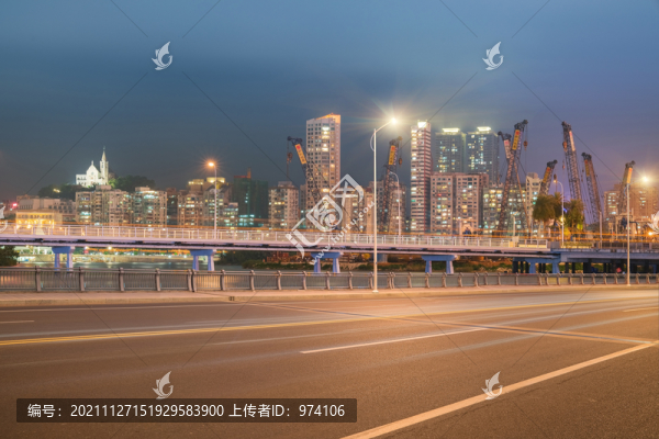 中國(guó)澳門(mén)的城市建筑和橋梁和公路
