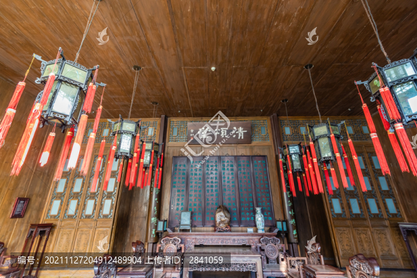 揚(yáng)州個(gè)園的清頌堂古建筑