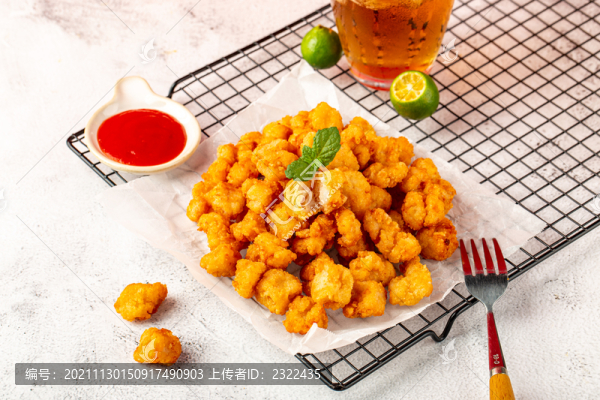酥脆雞米花