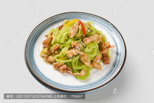萵筍炒肉絲