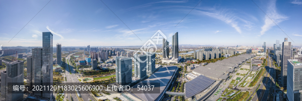 南京城市風光河西新城全景