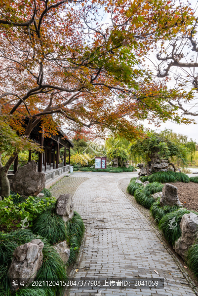 揚(yáng)州瘦西湖風(fēng)景區(qū)的徐園桃花塢