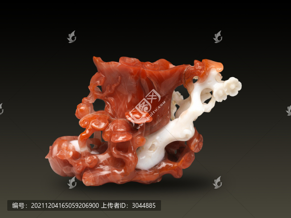 梅花祥云瑪瑙花插