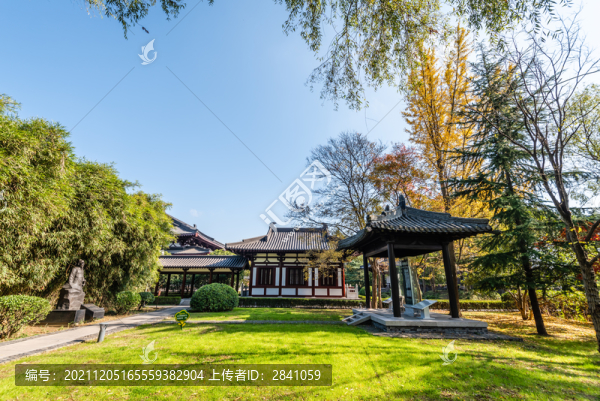 中國(guó)揚(yáng)州唐城遺址的鄭夢(mèng)周塑像