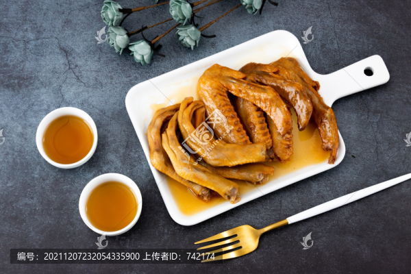 美食鹵鴨爪鹵鴨翅鴨貨熟食美味
