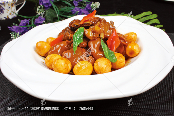 蹄花燒羊排