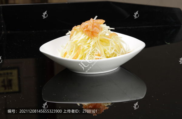 青木瓜拌三紋魚