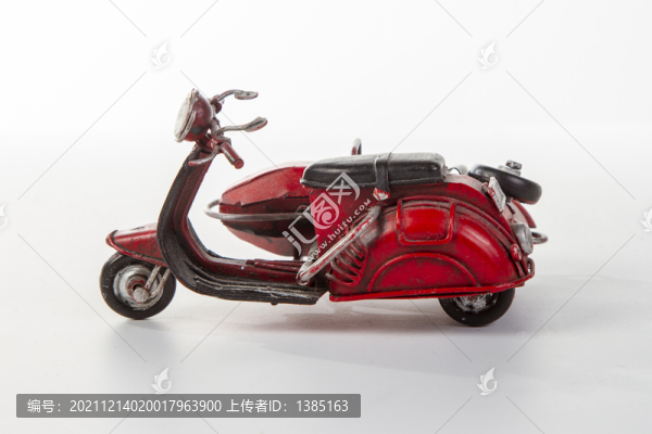 復古鐵藝三輪摩托車模型