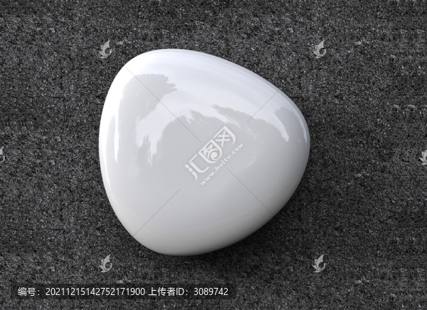 白色按鈕正面