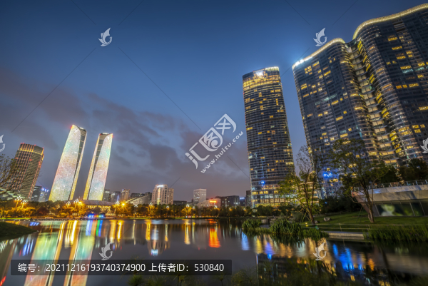 成都金融城夜景
