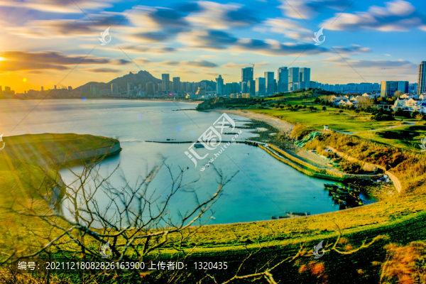 青島海濱晚霞
