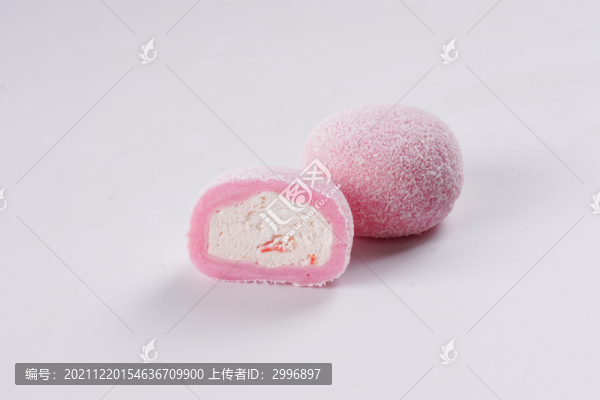 草莓大福白底圖