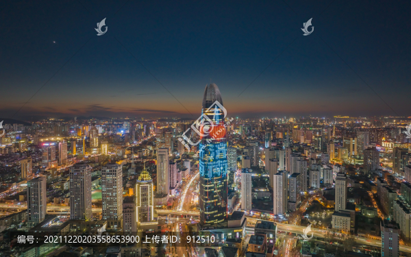 濟(jì)南綠地中心夜景
