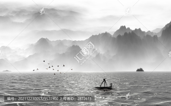 水墨山水畫(huà)