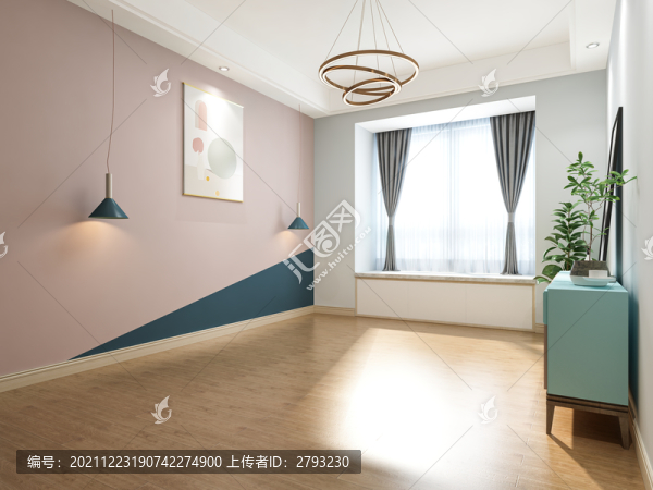 現(xiàn)代簡約臥室場景3D空景效果圖