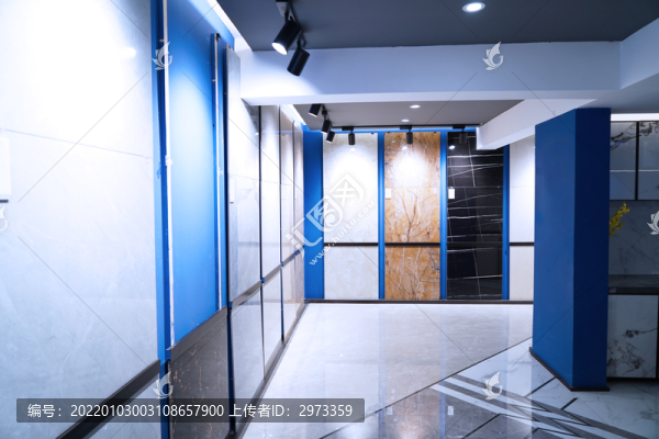 實拍瓷磚地板展廳