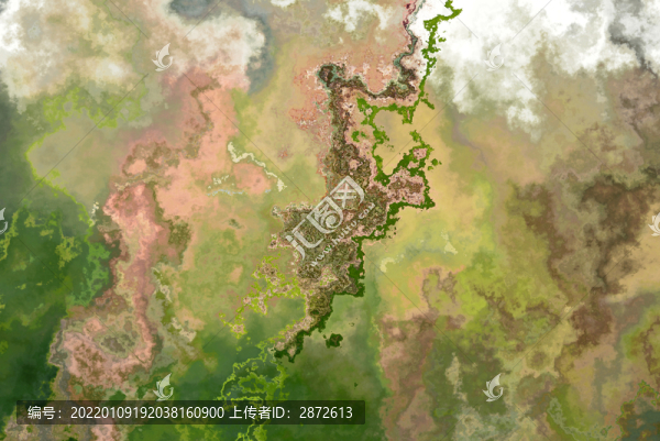 綠苔水泥墻