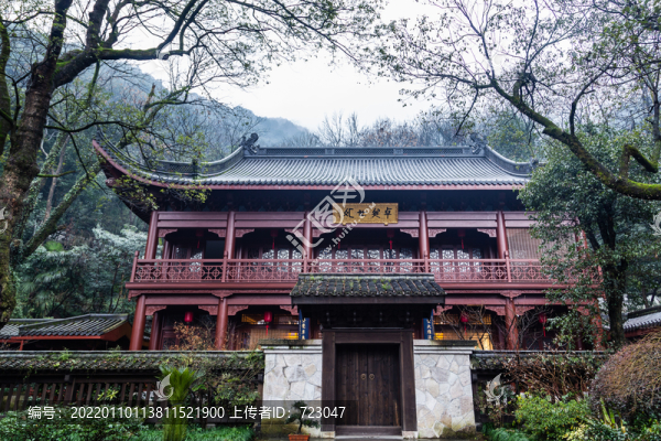杭州永福寺雪霽
